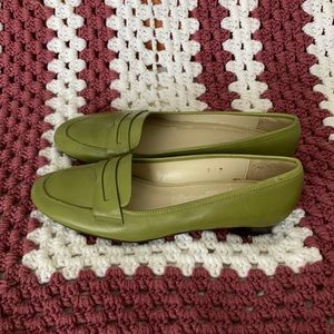Chartreuse Talbots Penny Loafers
